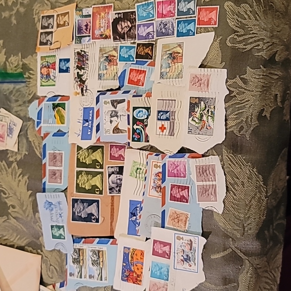 Lot of Vintage England Stamps, Used